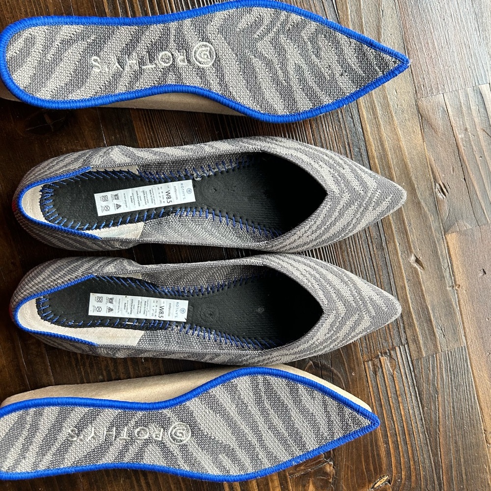 Rothy’s grey zebra original point